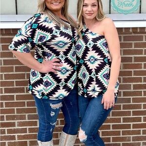 Aztec Print Women Tops Sterling Kreek